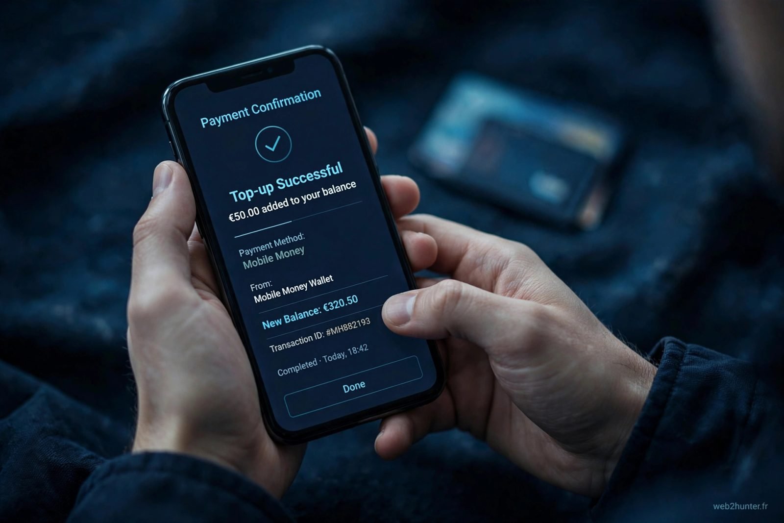 Recharger Eversend avec Mobile Money