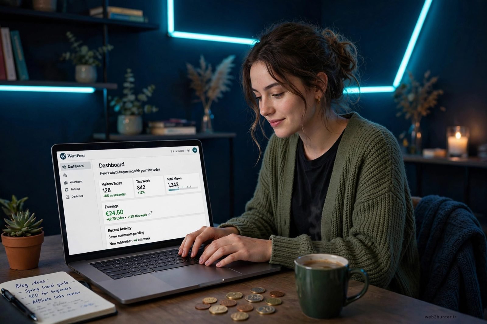 Monétiser un petit blog WordPress avec peu de trafic : le plan qui rapporte