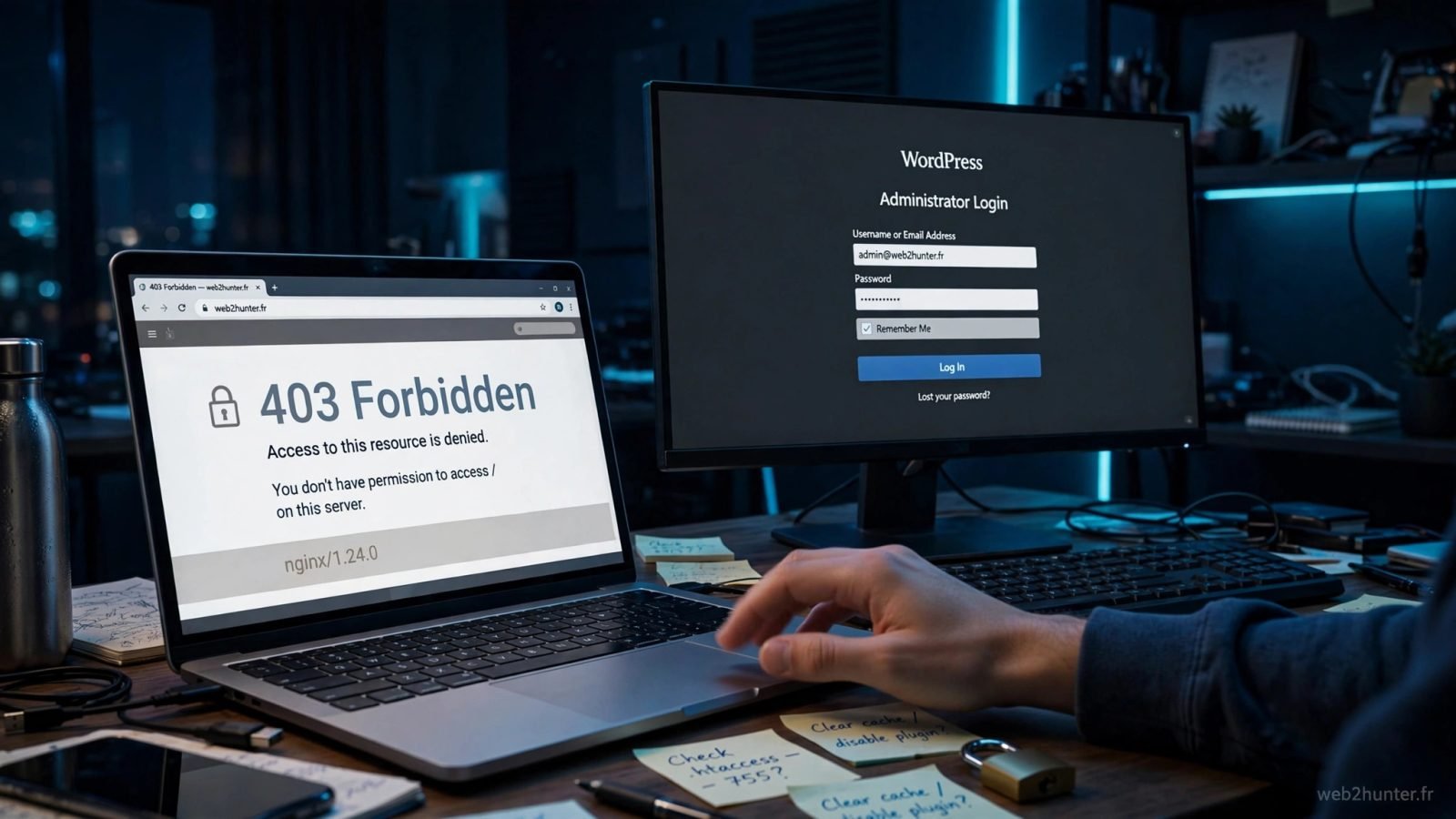 Erreur 403 Forbidden WordPress après une mise à jour : comment la corriger pas à pas