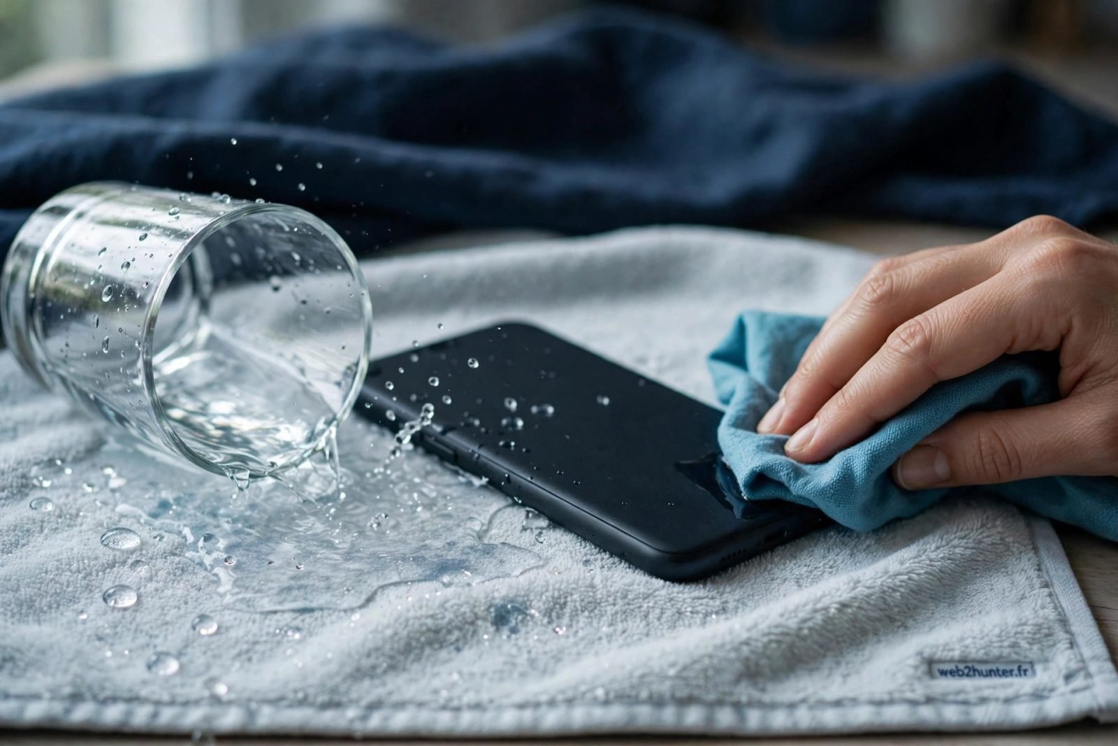 Téléphone tombé dans l'eau : les bons réflexes pour le sauver