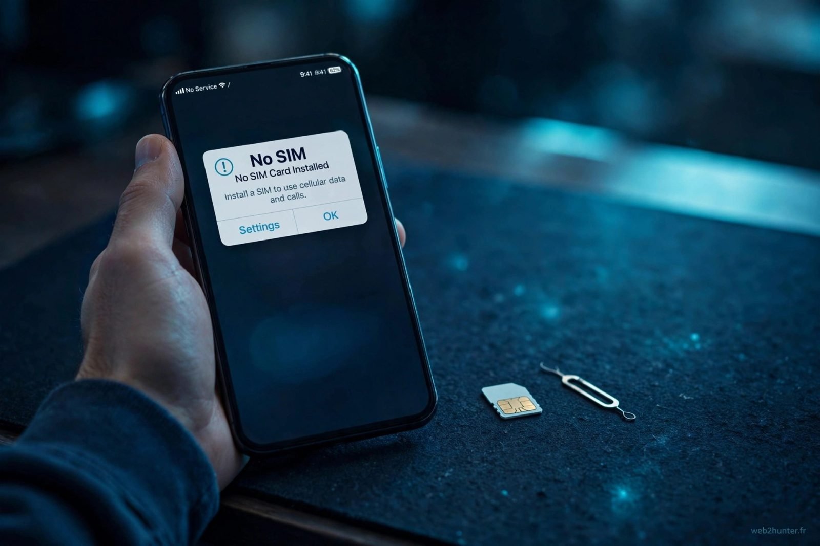 Carte SIM non reconnue : que faire quand ton téléphone affiche « aucun service »