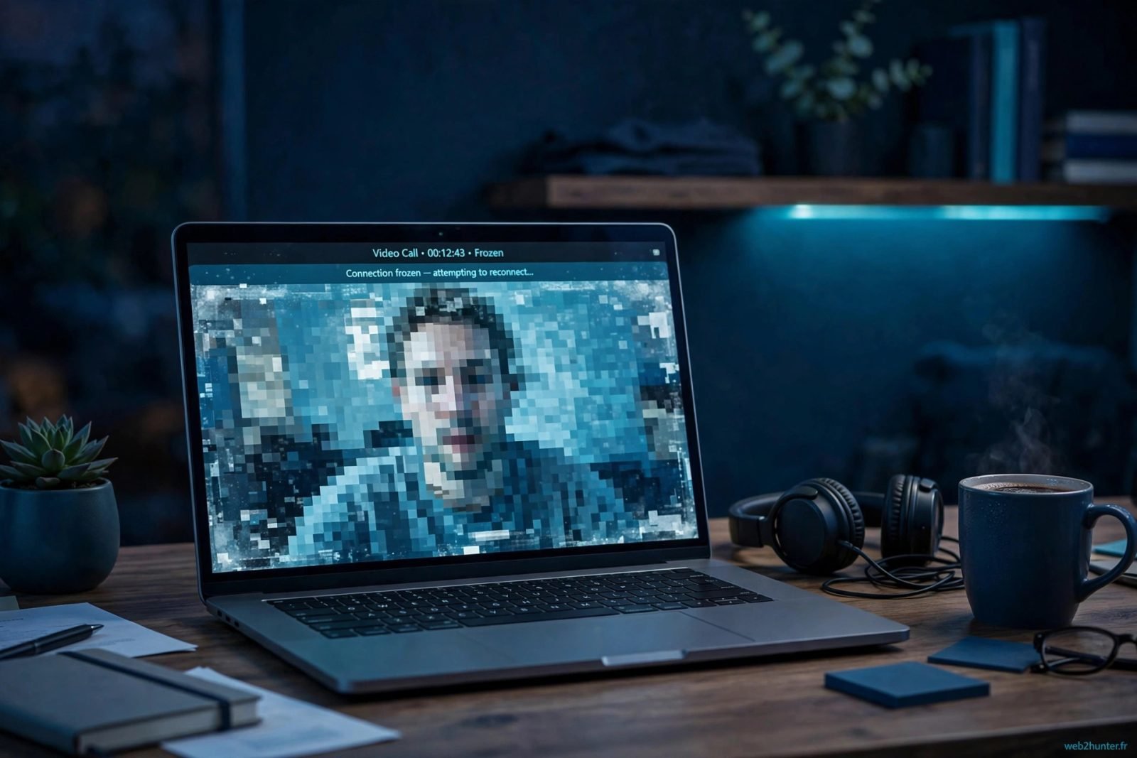Webcam qui freeze en visioconférence : pourquoi et comment réparer