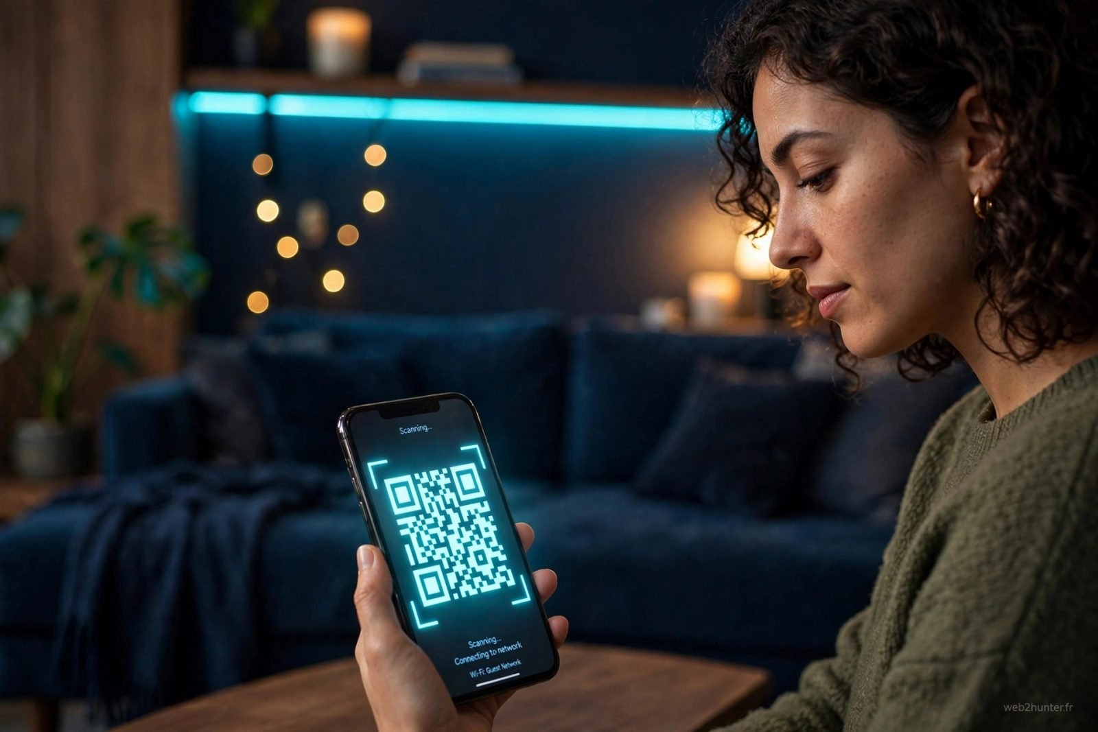 Partager le mot de passe WiFi en QR code sans le donner : iPhone et Android