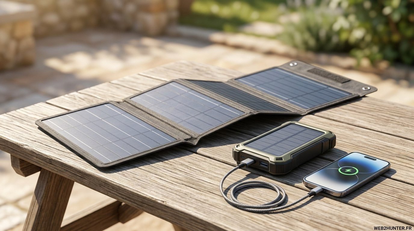 Panneau solaire ou power bank solaire pour recharger son téléphone : le vrai comparatif